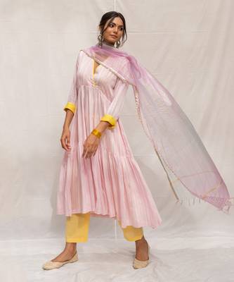 Gulabi Pink Anarkali Set 4