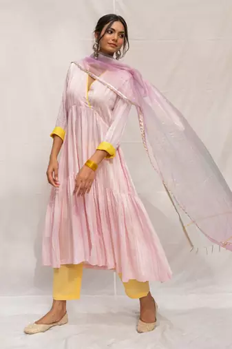 Gulabi Pink Anarkali Set