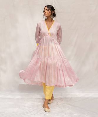Gulabi Pink Anarkali Set 5