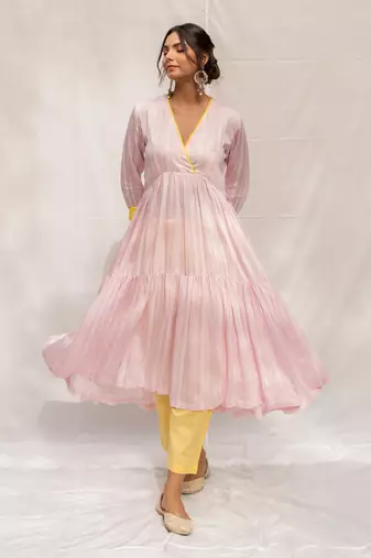 Gulabi Pink Anarkali Set