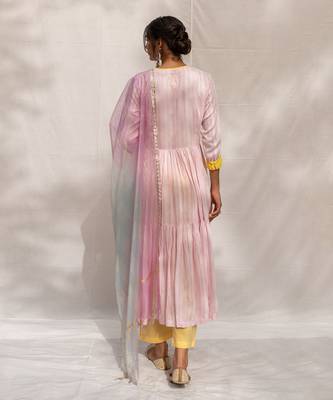 Gulabi Pink Anarkali Set 6