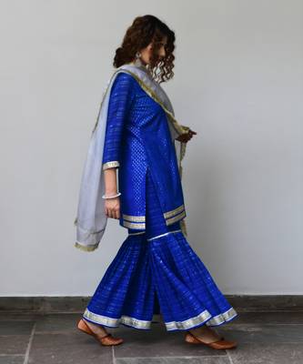 Neel Blue Sharara Set 3