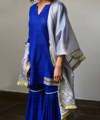 Neel Blue Sharara Set 4