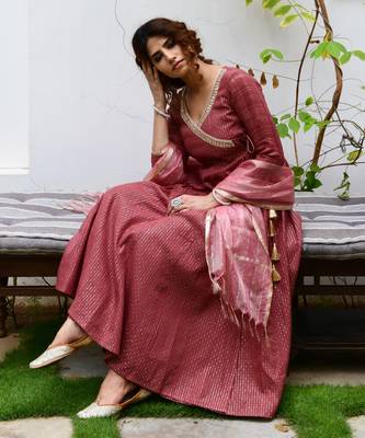 Maati Brown Angrakha Set 3