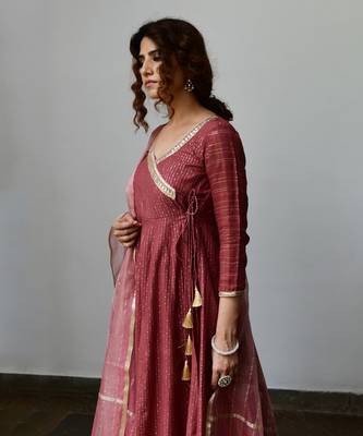 Maati Brown Angrakha Set 4