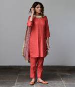 Kiran Red Kurta Set