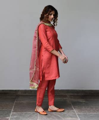 Kiran Red Kurta Set 2