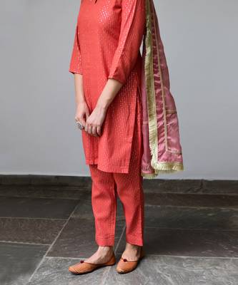 Kiran Red Kurta Set 4