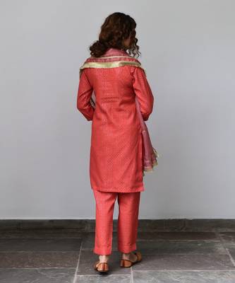 Kiran Red Kurta Set 5