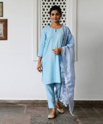 Ambar Blue Kurta Set 1
