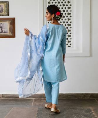 Ambar Blue Kurta Set 3