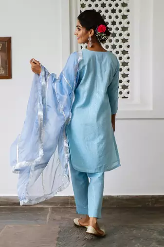 Ambar Blue Kurta Set