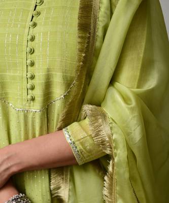Saavan Green Anarkali Set 3