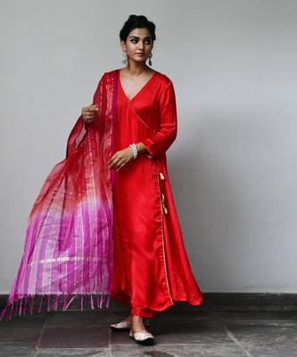Ruby Red Kurta Set 1
