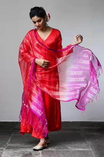 Ruby Red Kurta Set