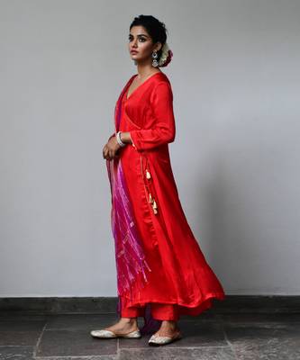 Ruby Red Kurta Set 3
