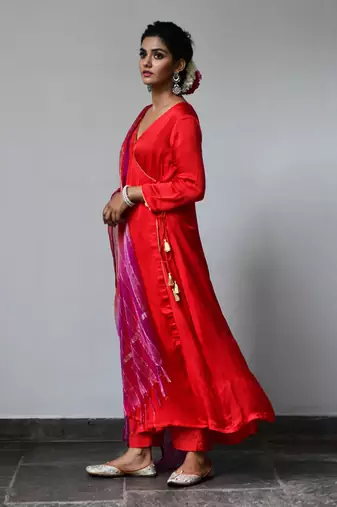 Ruby Red Kurta Set