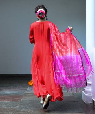 Ruby Red Kurta Set 5