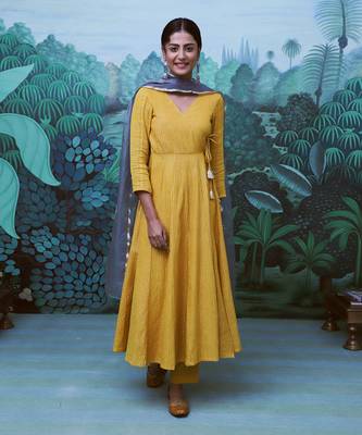 Sitara Mustard Anarkali Set 1