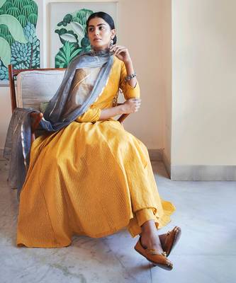 Sitara Mustard Anarkali Set 3