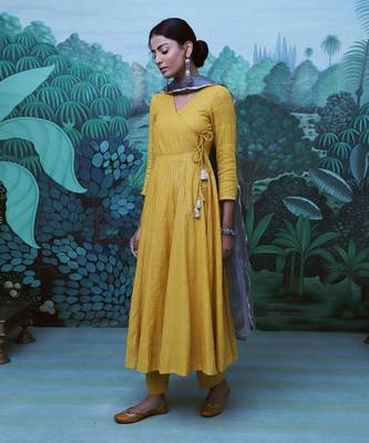 Sitara Mustard Anarkali Set 5