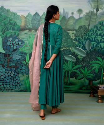 Trisha Green Anarkali Set 2