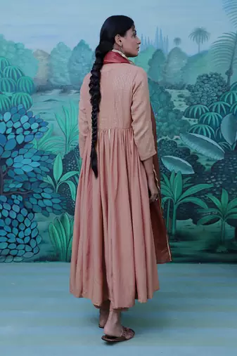 Gauri Pink Anarkali Set