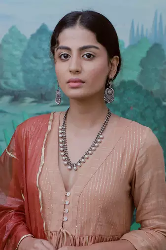 Gauri Pink Anarkali Set