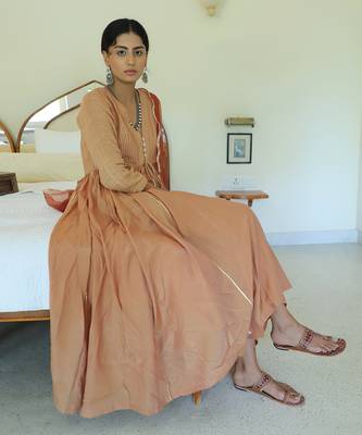 Gauri Pink Anarkali Set 5