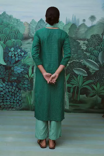 Nargis Green Kurti Set