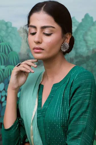 Nargis Green Kurti Set