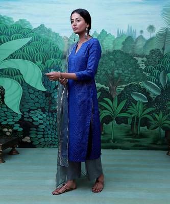 Nirjara Blue Kurti Set 2