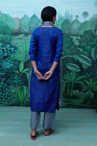 Nirjara Blue Kurti Set