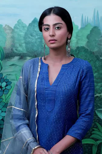 Nirjara Blue Kurti Set