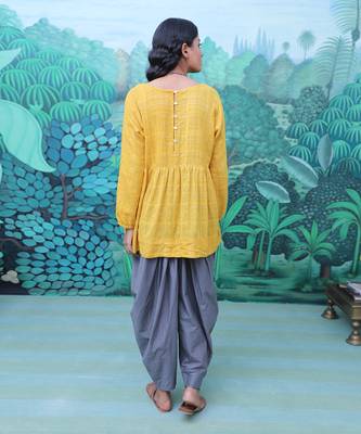 Raina Mustard Top and Pant Set 3