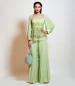 Lime Green Peplum Set