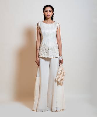 Pearl White Waistcoat Set 1