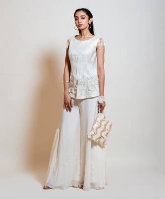 Pearl White Waistcoat Set 2