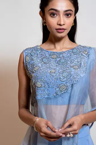 Light Blue Cape Set