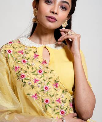Lemon Yellow Sharara Set 3