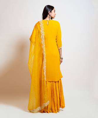 Bright Yellow Kurta Set 4