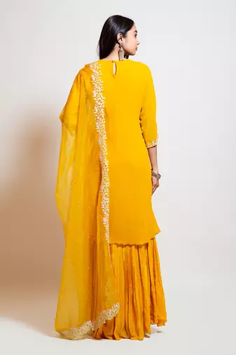 Bright Yellow Kurta Set