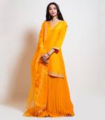 Light Orange Sharara Set