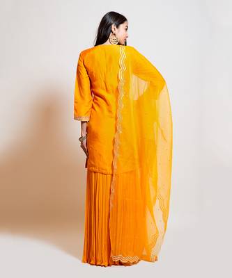 Light Orange Sharara Set 4