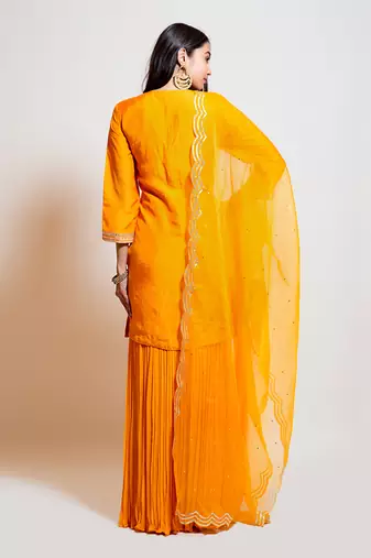 Light Orange Sharara Set