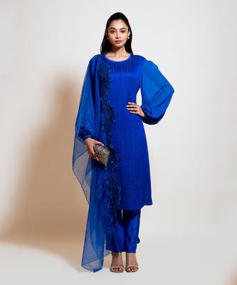 Electric Blue Suit Set 1