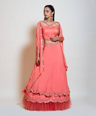 Peach Lehenga Set 1