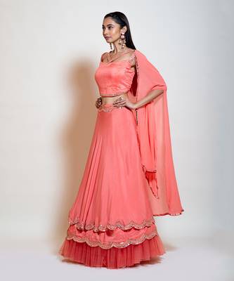 Peach Lehenga Set 2