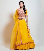 Chrome Yellow Lehenga Set