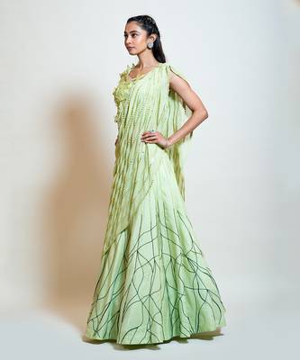 Lime Green Lehenga Set 2